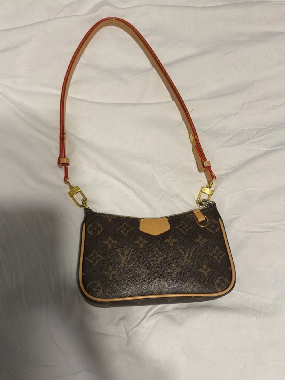 Monogram Small Shoulder Bag in Brown